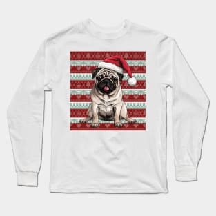 Funny French Bulldog Christmas Ugly Long Sleeve T-Shirt